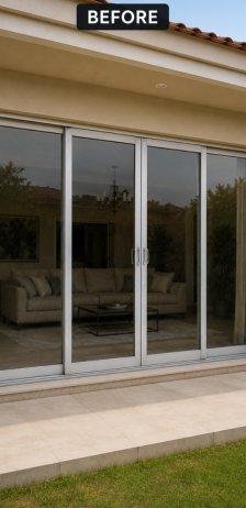 Glass and Aluminum Project Before Work in Dubai